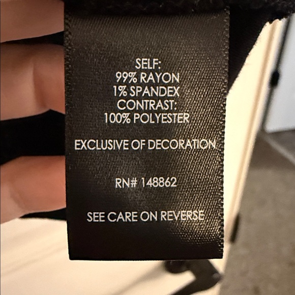 Rayon Slub Lace Short Sleeve Top - Picture 7 of 7